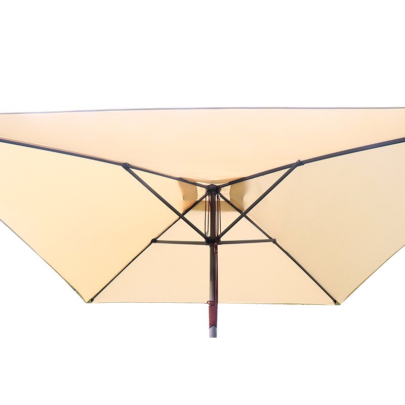 2.5mx2.5m Solid Metal 4-Bone 38-Post Upright Umbrella