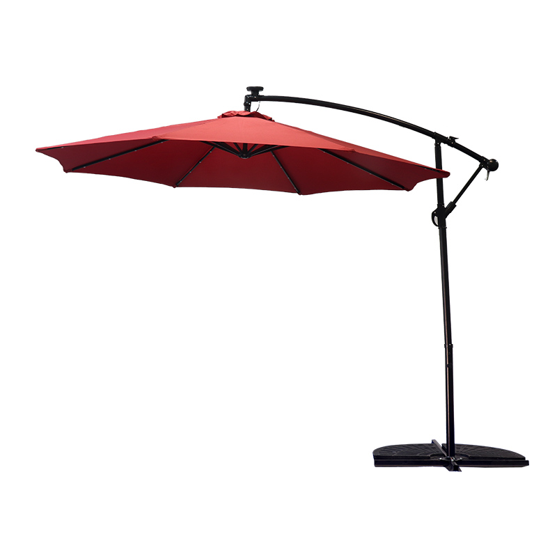 Commercial Solar Lamp Bead Cantilever Banana Umbrella